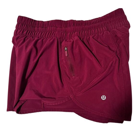 Lululemon Run Speed Shorts – Size 10 – Magenta / Raspberry Pink Rare Color - Picture 3 of 6